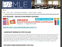 Tablet Screenshot of pamle.org